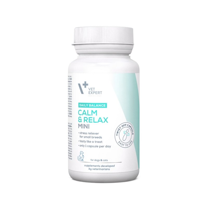 Vet Expert Calm&amp;relax Mini- preparat na stres dla psów małych i kotów