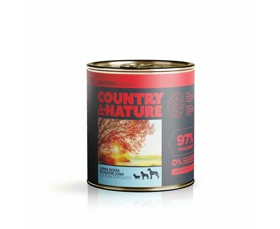 Country &amp; Nature wołowina z warzywami- 850 g