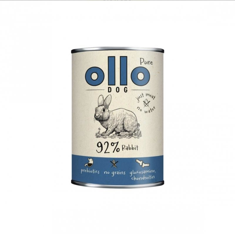 OLLO Pure Królik 400g Karma Mokra Dla psa