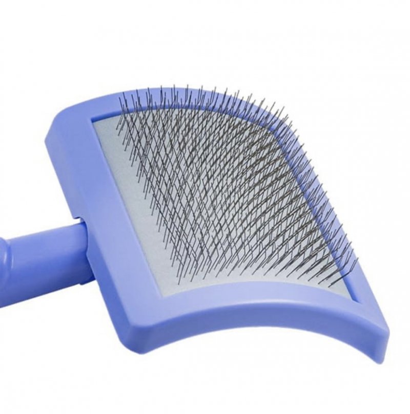 TPL Szczotka z plastikowym trzonkiem L- miękkie piny stal nierdzewna 11 mm, fiolet 17.5x10.6x6.2 cm