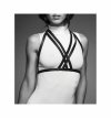 Bijoux Indiscrets Maze Halter Bra Harness Brown Uprząż na klatkę piersiową