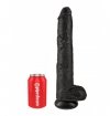 King Cock 14 Cock with Balls Black