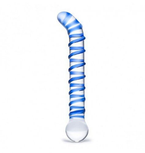Glas Mr. Swirly G-Spot Glass Dildo - szklane dildo