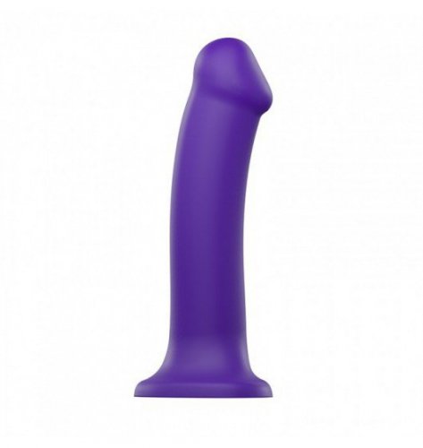  Strap-on-me Silicone Bendable Dildo Double Density Purple XL - klasyczne dildo 