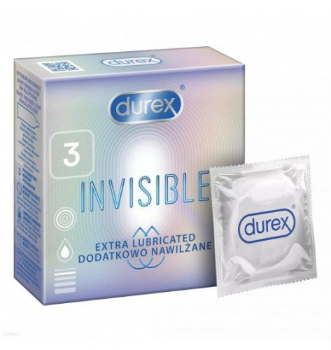  Durex Invisible A3 - prezerwatywy dodatkowo nawilżone