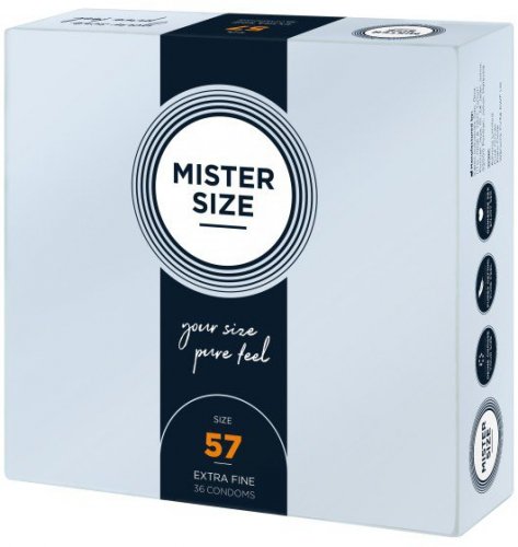 Mister.Size 57 mm Condoms 36 Pieces - prezerwatywy