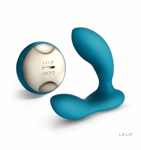 Lelo Hugo - wibrujący masażer prostaty, niebieski 