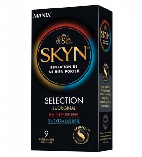 Skyn Selection 3x Original + 3x Intense Feel + 3x Extra Lubrifie - prezerwatywy