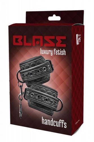 Blaze Handcuff Diamond Black - erotyczne kajdanki BDSM