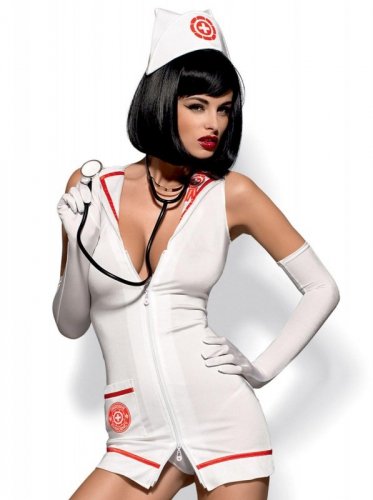 Obsessive Emergency - kostium pielęgniarki + stetoskop S/M