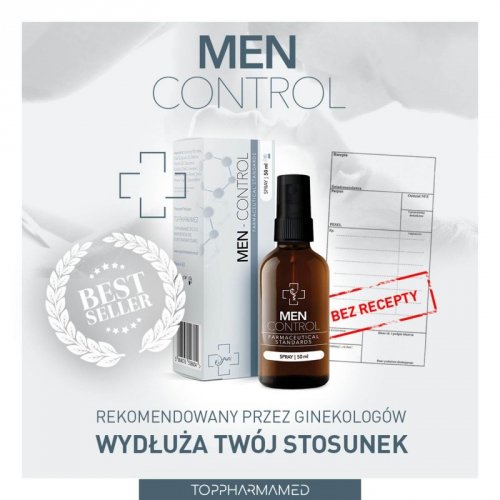 MEN - CONTROL spray 50 ml - dłuższy stosunek 