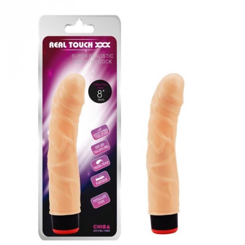 Chisa Real Touch 8” Vibe Cock-Flesh - wibrator klasyczny