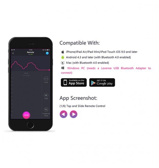 Lovense Lush 2 - wibrujące różowe jajeczko sterowane smartfonem