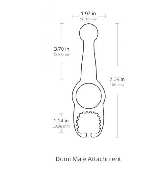Lovense Domi Male Attachment - nakładka na masażer dla mężczyzn