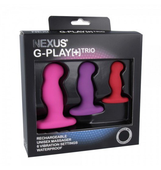 Nexus G-Play+ Trio - zestaw masażerów prostaty, multikolor