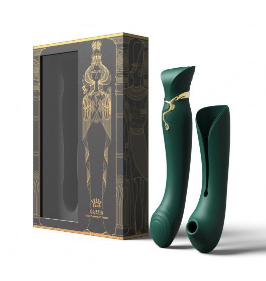 Zalo Legend Queen Set G-Spot Pulse Wave Vibrator Jewel Green wibrator do punktu G