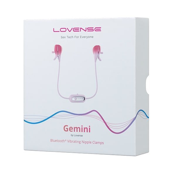 Lovense Gemini - Zaciski wibracyjne na sutki sterowane smartfonem