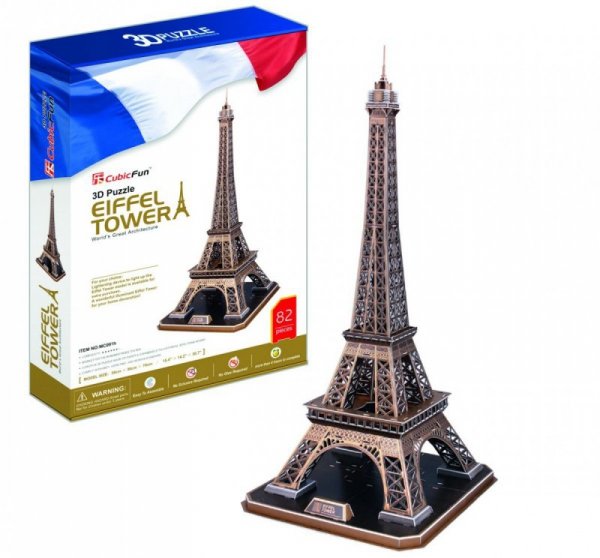 Puzzle 3D Wieża Eiffel Duży Zestaw