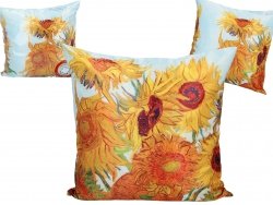 Poduszka z wypełnieniem/suwak - van Gogh - Słoneczniki