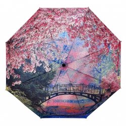 Cherry Blossom - kwitnąca wiśnia - parasolka składana Galleria