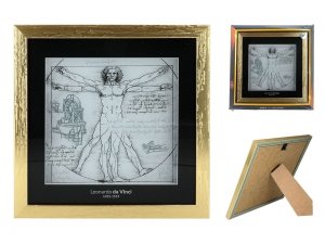 Obrazek 21x21 - Leonardo da Vinci, Człowiek witruwiański