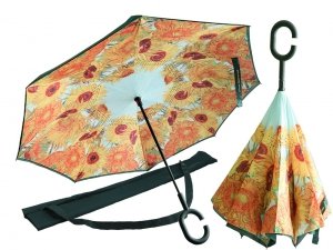 Parasol odwrotnie otwierany - van Gogh - Słoneczniki