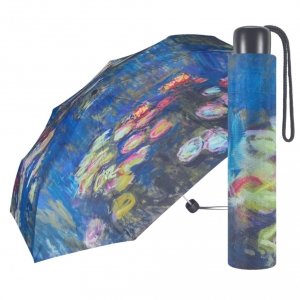 Parasolka składana manualna - Monet - Lilie wodne