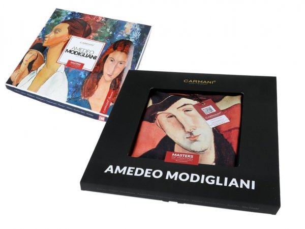Chusta - A. Modigliani, Kobieta w kapeluszu i Mario Varvogli
