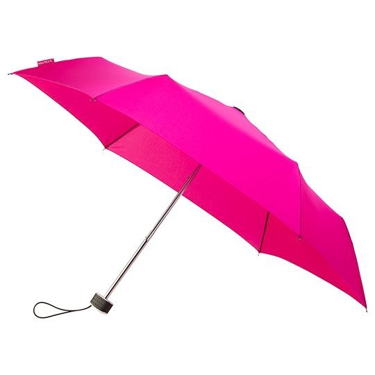 MiniMax® płaska parasolka składana manualna - różowa
