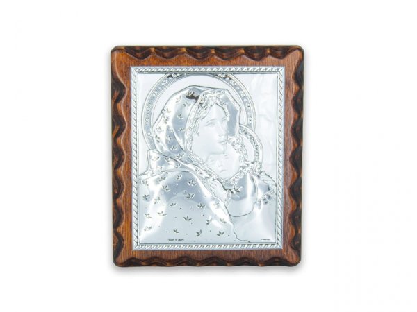 Obrazek 13x11,5 na drewnie - Madonna z dzieciątkiem