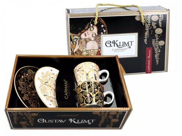 Komplet filiżanek do espresso - Gustav Klimt - Drzewo życia