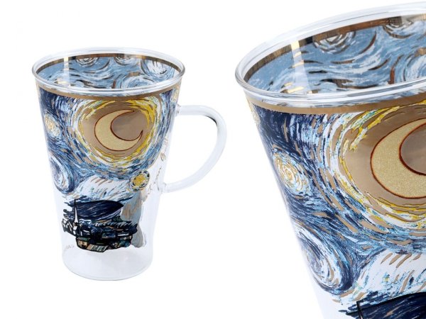 Kubek szklany - Vincent van Gogh - Gwiaździsta noc