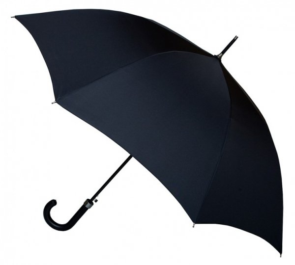 Evan - klasyczny parasol ze skórzaną rączką