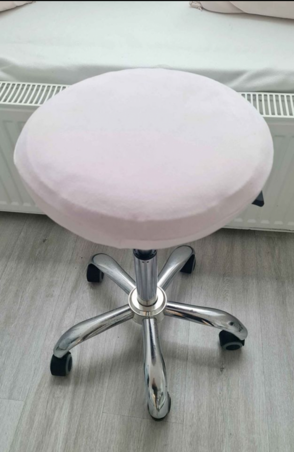  Pokrowce na taboret kosmetyczny MAXI 40-45 cm 2 sztuki welur szary 59