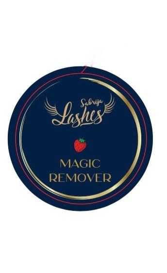 Magic Remover Truskawka w kremie do ściągania rzęs Sabrija Lashes