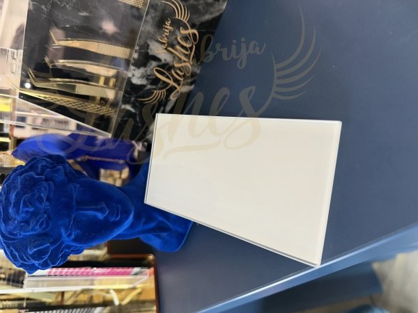 Holder do rzęs szklany (biały)