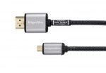 KM0328 Kabel HDMI - micro HDMI wtyk-wtyk (A-D) 3.0m Kruger&Matz