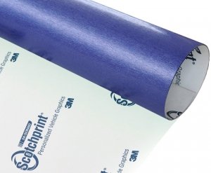 Folia szczotkowana niebieska stal 3M BR217 90x100cm
