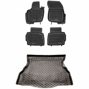 Zestaw dywaniki i mata do Ford MONDEO MK5 2014-2021 Hatchback, z kołem dojazdowym (niepełnowymiarowe)