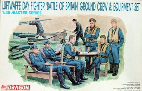 Dragon 5532 Luftwaffe day fighter Battle of Britain ground crew &amp; equipment set 1/48