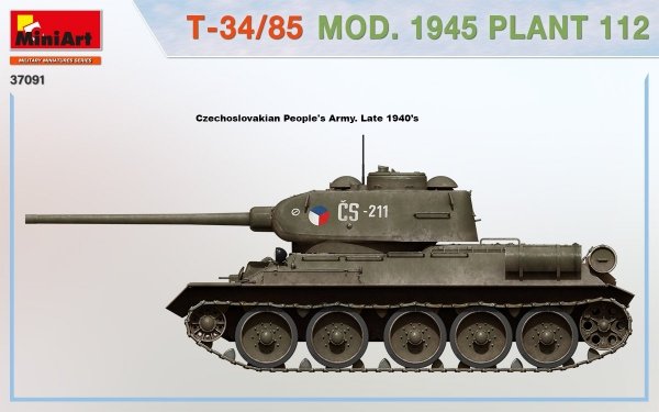 MiniArt 37091 T-34/85 Mod. 1945. Plant 112 1/35 