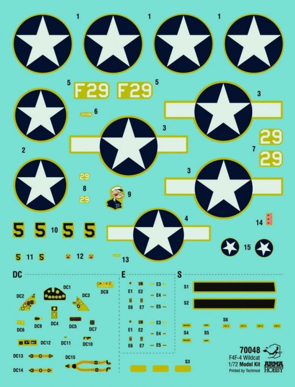 Arma Hobby 70048 F4F-4 Wildcat Model Kit 1/72