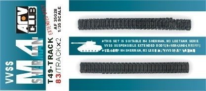 AFV Club AF35028 T49-Track VVSS M4 1/35