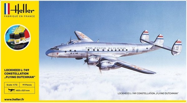 Heller 56393 Starter Kit - Lockheed L-749 Constellation "Flying Dutchman" 1/72