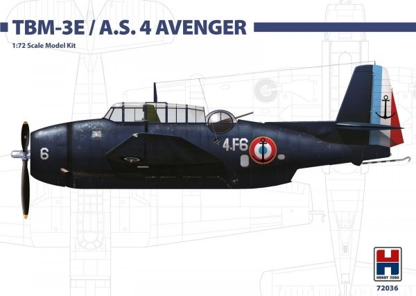 Hobby 2000 72036 Grumman TBM-3E/A.S.4 Avenger 1/72 