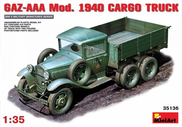 Mini Art 35136 Gaz Aaa 1940 Cargo 1/35