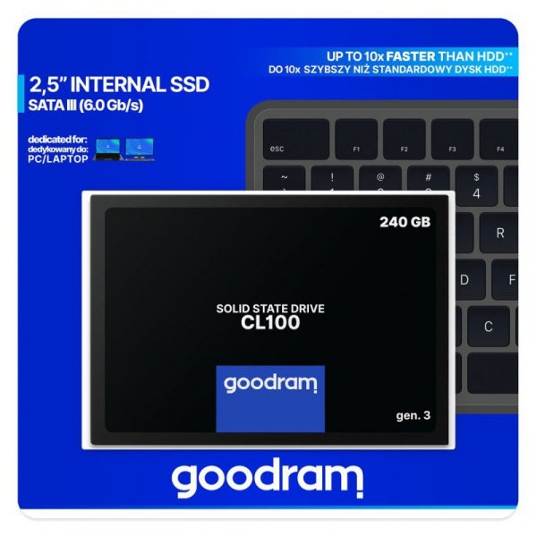 Dysk SSD GoodRam CL100 Gen. 3 240GB SATA III 2,5 RETAIL