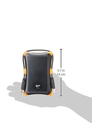 Dysk zewnętrzny HDD Silicon Power Armor A30 1TB 2.5&quot; USB 3.2 5400 obr/min Orange-Black (SP010TBPHDA30S3K)
