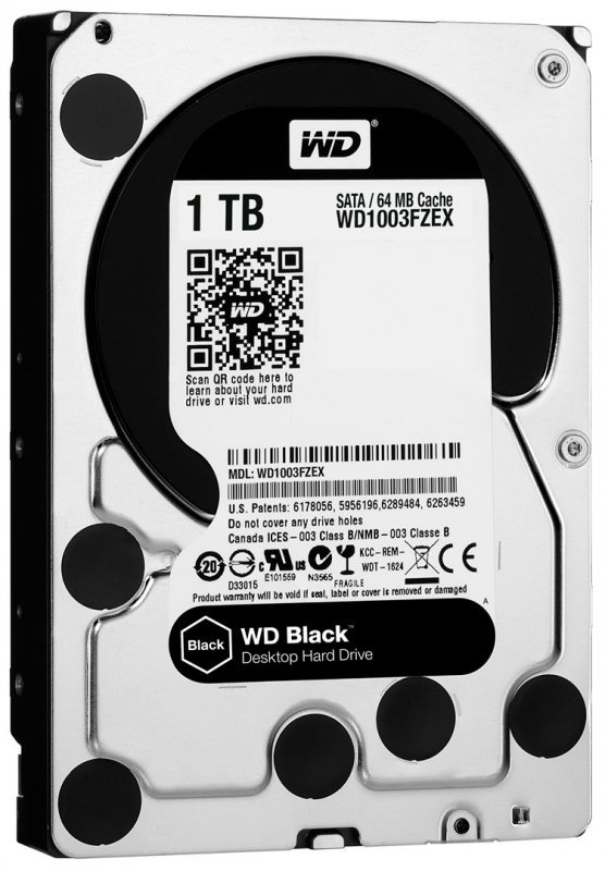 Dysk HDD WD Black WD1003FZEX (1 TB ; 3.5&quot;; 64 MB; 7200 obr/min)