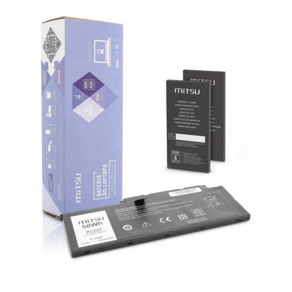 Bateria MITSU BC/DE-7537 5BM275 (58 Wh; do laptopów Dell)
